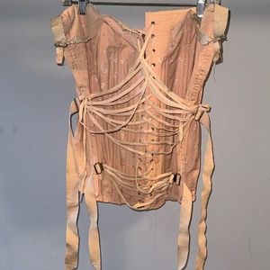 Nude Floral Vintage Corset